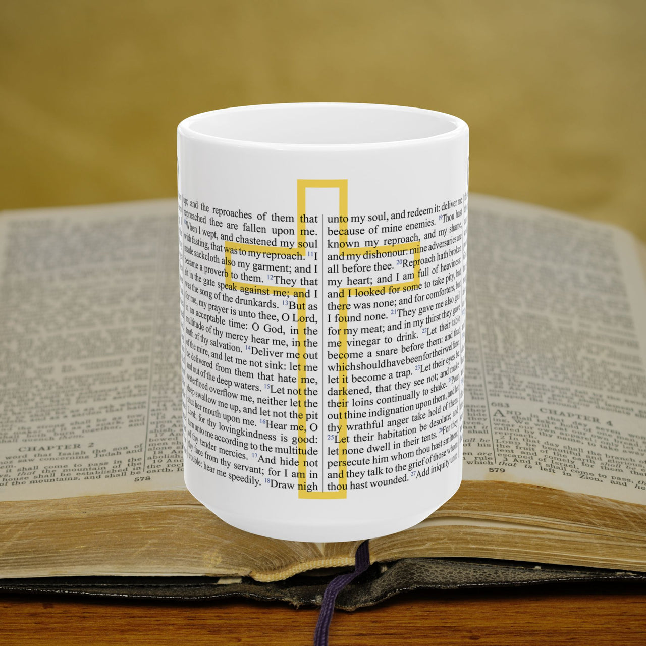 Psalm 69 Full Text - 15oz Coffee Mug