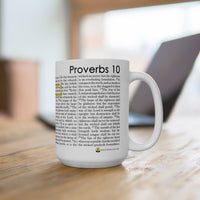Thumbnail for Proverbs 10 Full Text - 15oz Coffee Mug