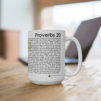Thumbnail for Proverbs 20 Full Text - 15oz Coffee Mug