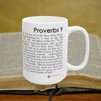 Thumbnail for Proverbs 9 Full Text - 15oz Coffee Mug