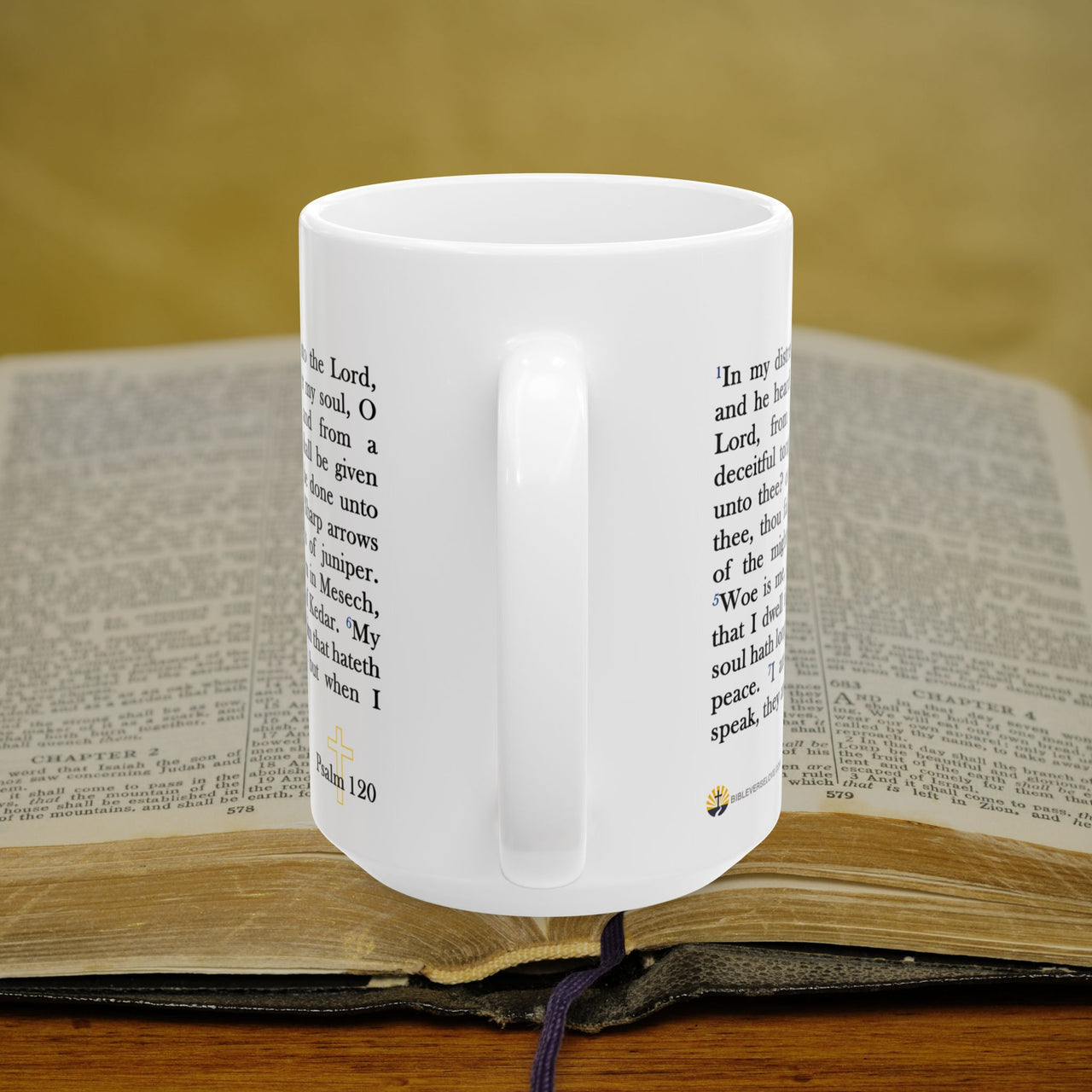 Psalm 120 Full Text - 15oz Coffee Mug