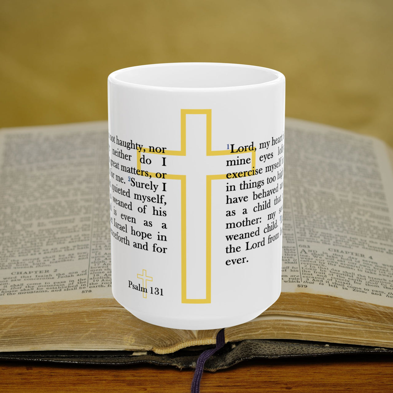 Psalm 131 Full Text - 15oz Coffee Mug