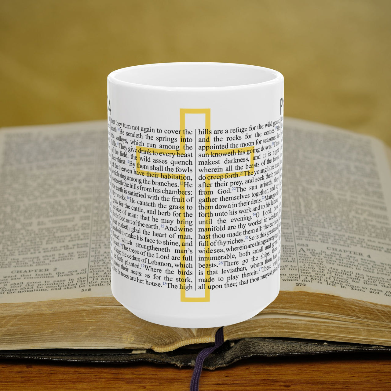 Psalm 104 Full Text - 15oz Coffee Mug