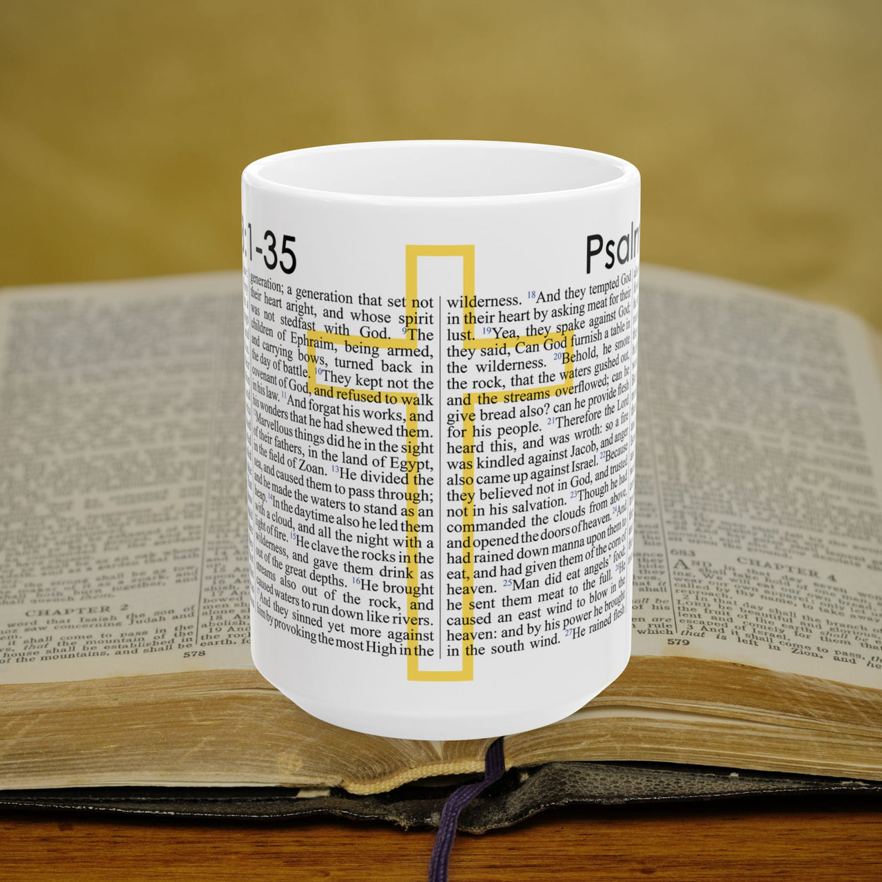Psalm 78 1-35 Full Text - 15oz Coffee Mug