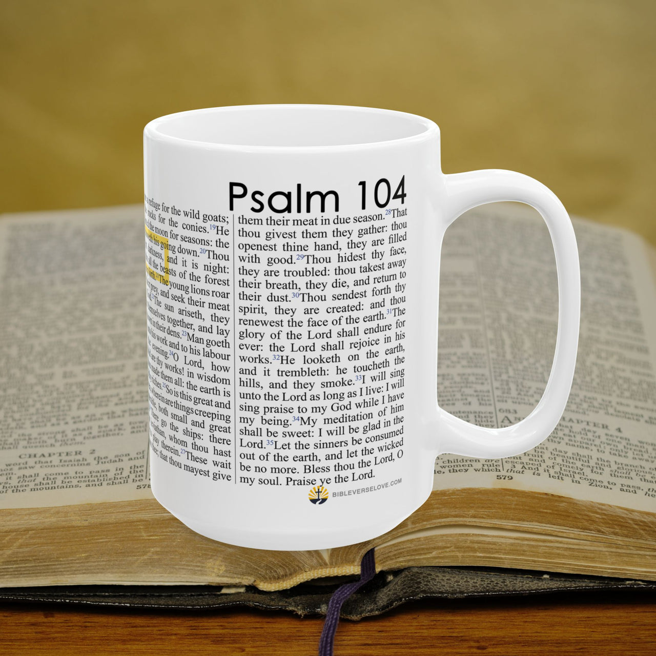 Psalm 104 Full Text - 15oz Coffee Mug