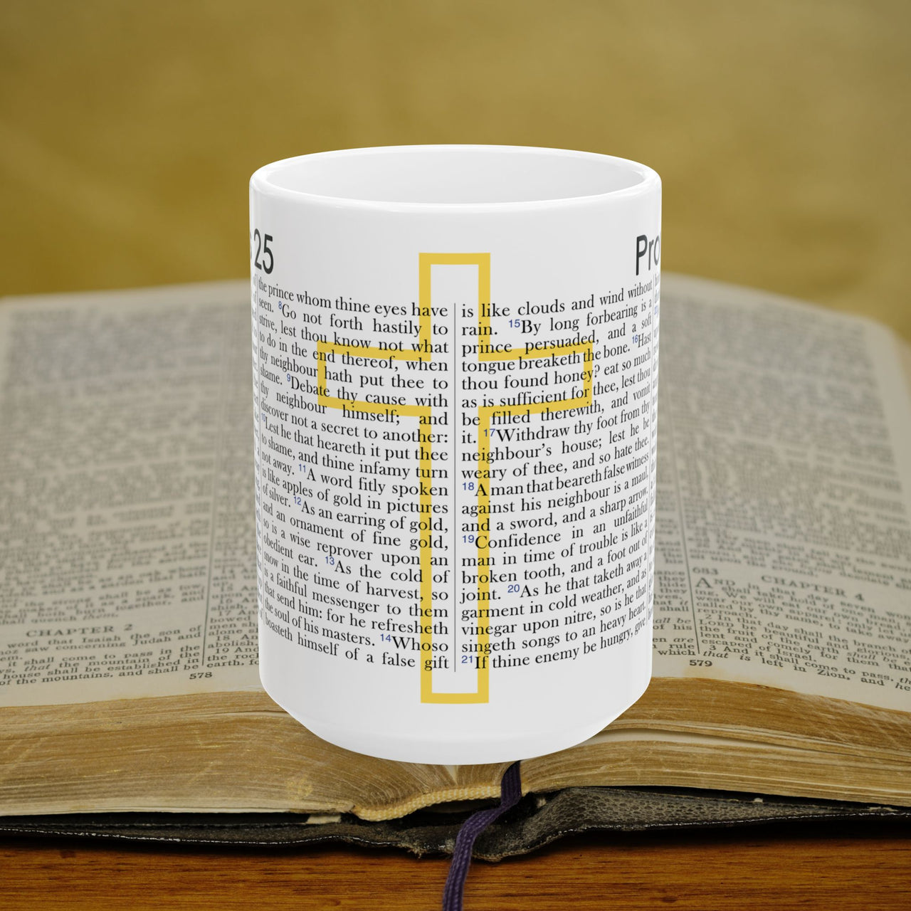 Proverbs 25 Full Text - 15oz Coffee Mug