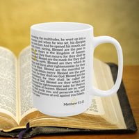 Thumbnail for Matthew 5:1-11 Bible Verse Prayer 15oz Mug