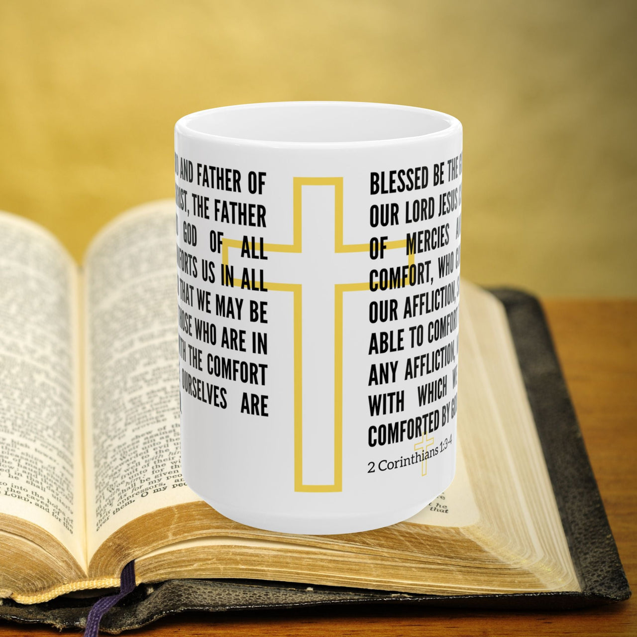 2 Corinthians 1:3-4 Bible Verse Prayer 15oz Mug