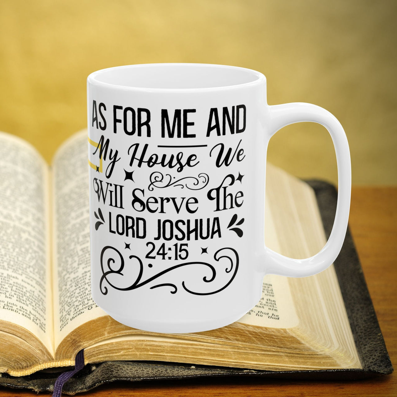 Joshua 24:15 Bible Verse Prayer 15oz Mug