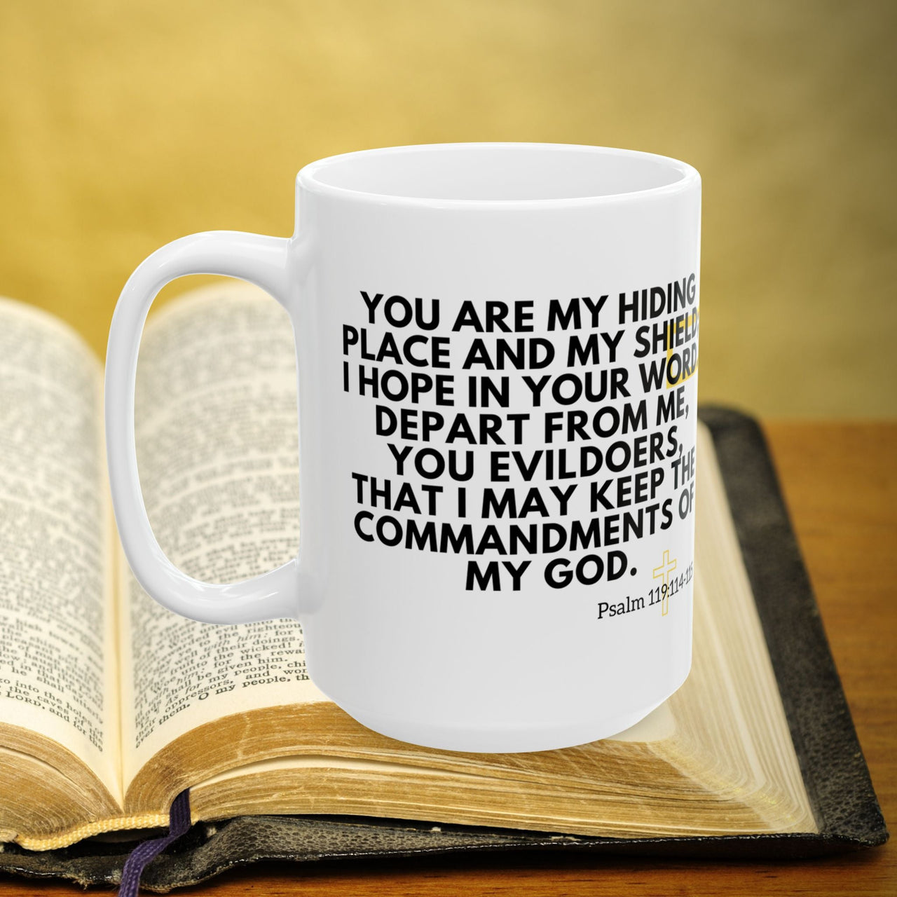 Psalm 119:114-115 15oz Coffee Mug