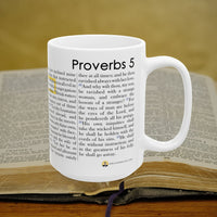 Thumbnail for Proverbs 5 Full Text - 15oz Coffee Mug