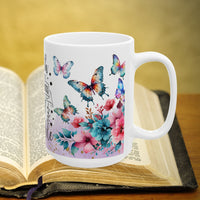 Thumbnail for Luke 1:37 Bible Verse Prayer 15oz Mug