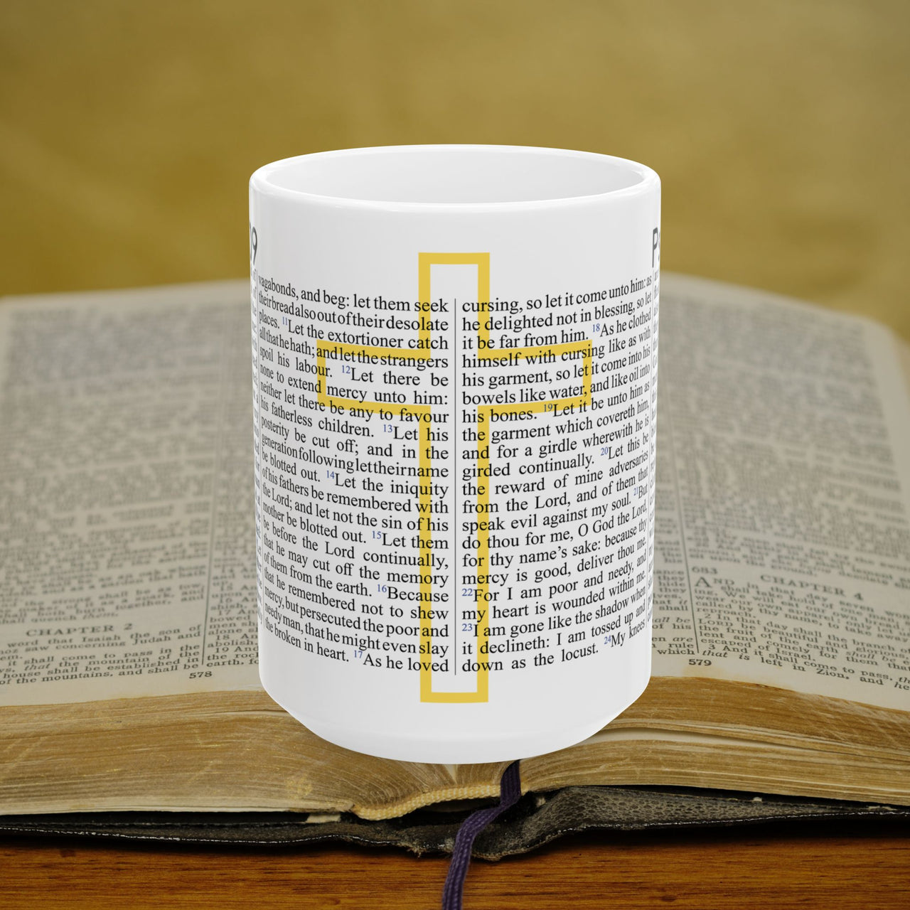 Psalm 109 Full Text - 15oz Coffee Mug