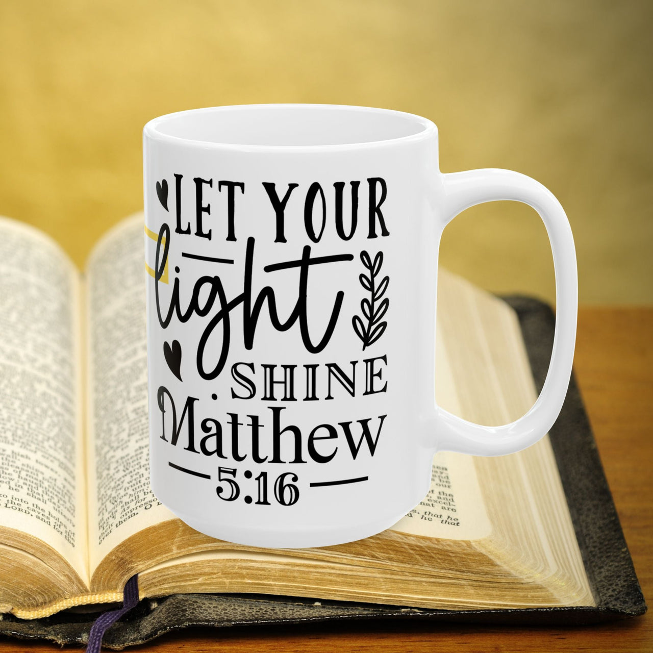 Matthew 5:16 Bible Verse Prayer 15oz Mug