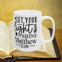 Thumbnail for Matthew 5:16 Bible Verse Prayer 15oz Mug