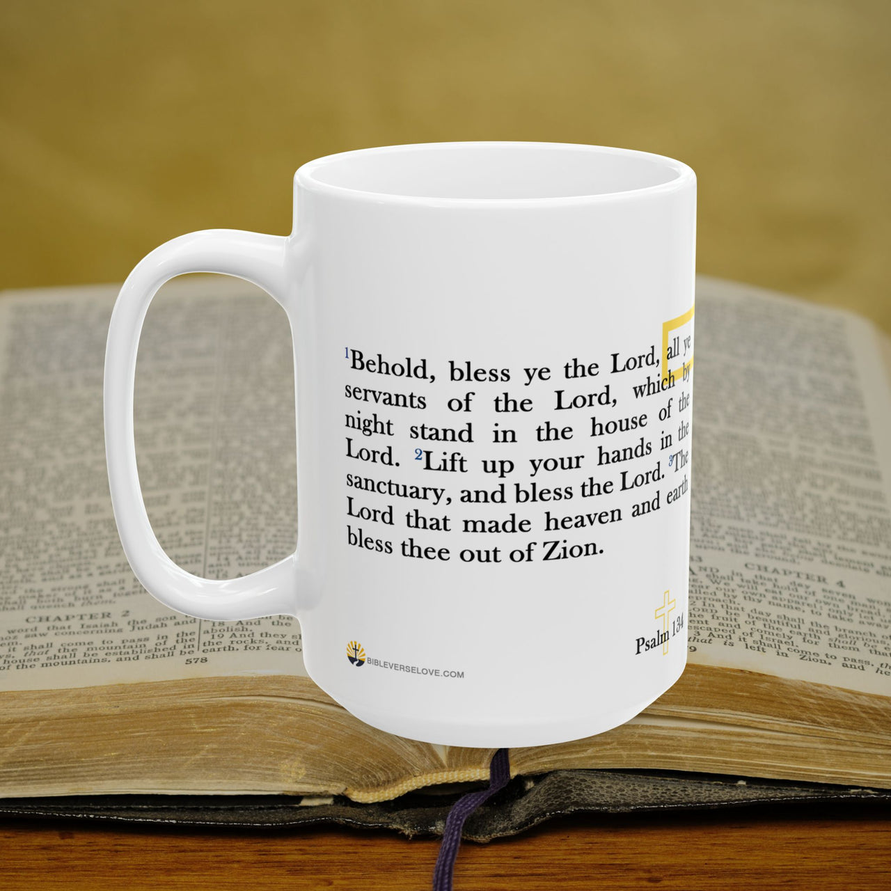 Psalm 134 Full Text - 15oz Coffee Mug