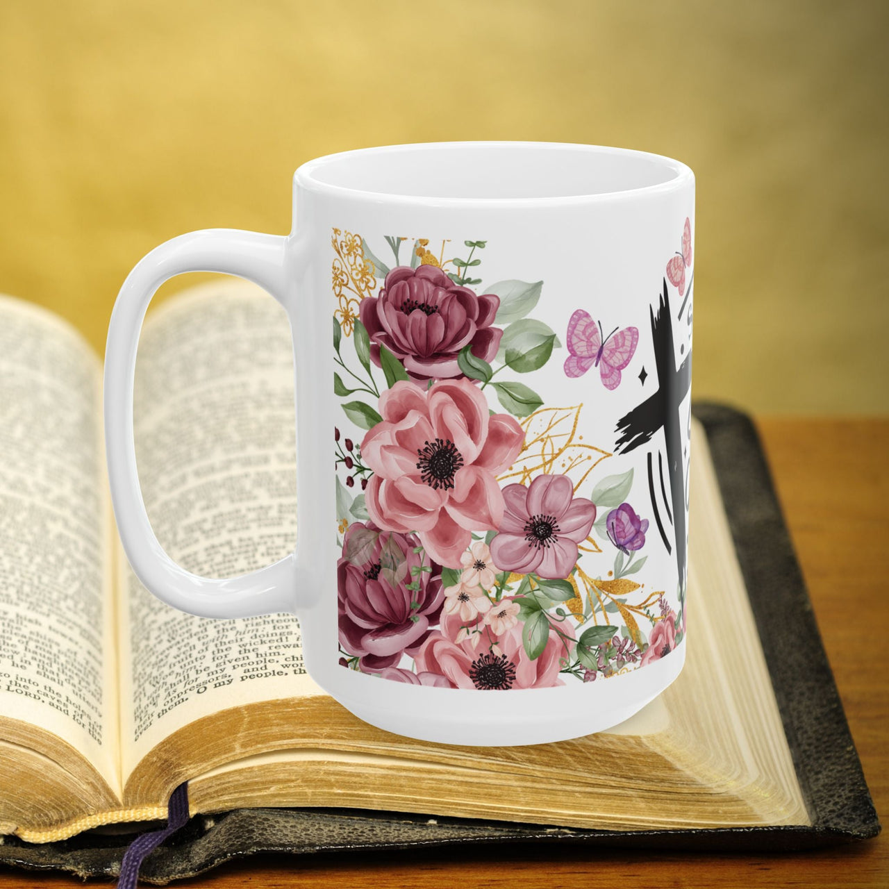 Proverbs 31:25 Bible Verse Prayer 15oz Mug