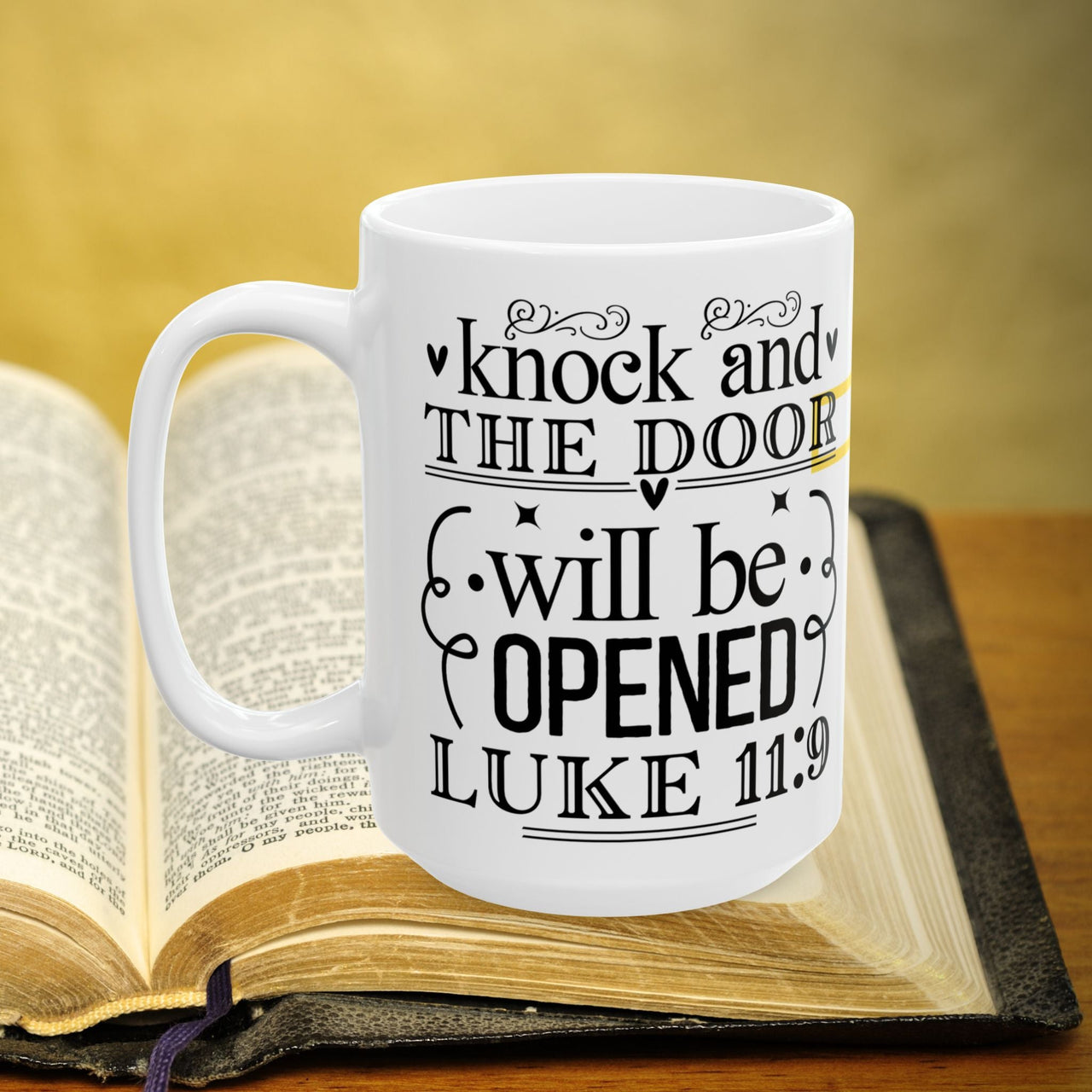 Luke 11:19 Bible Verse Prayer 15oz Mug