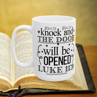 Thumbnail for Luke 11:19 Bible Verse Prayer 15oz Mug