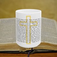 Thumbnail for Psalm 27 Full Text - 15oz Coffee Mug