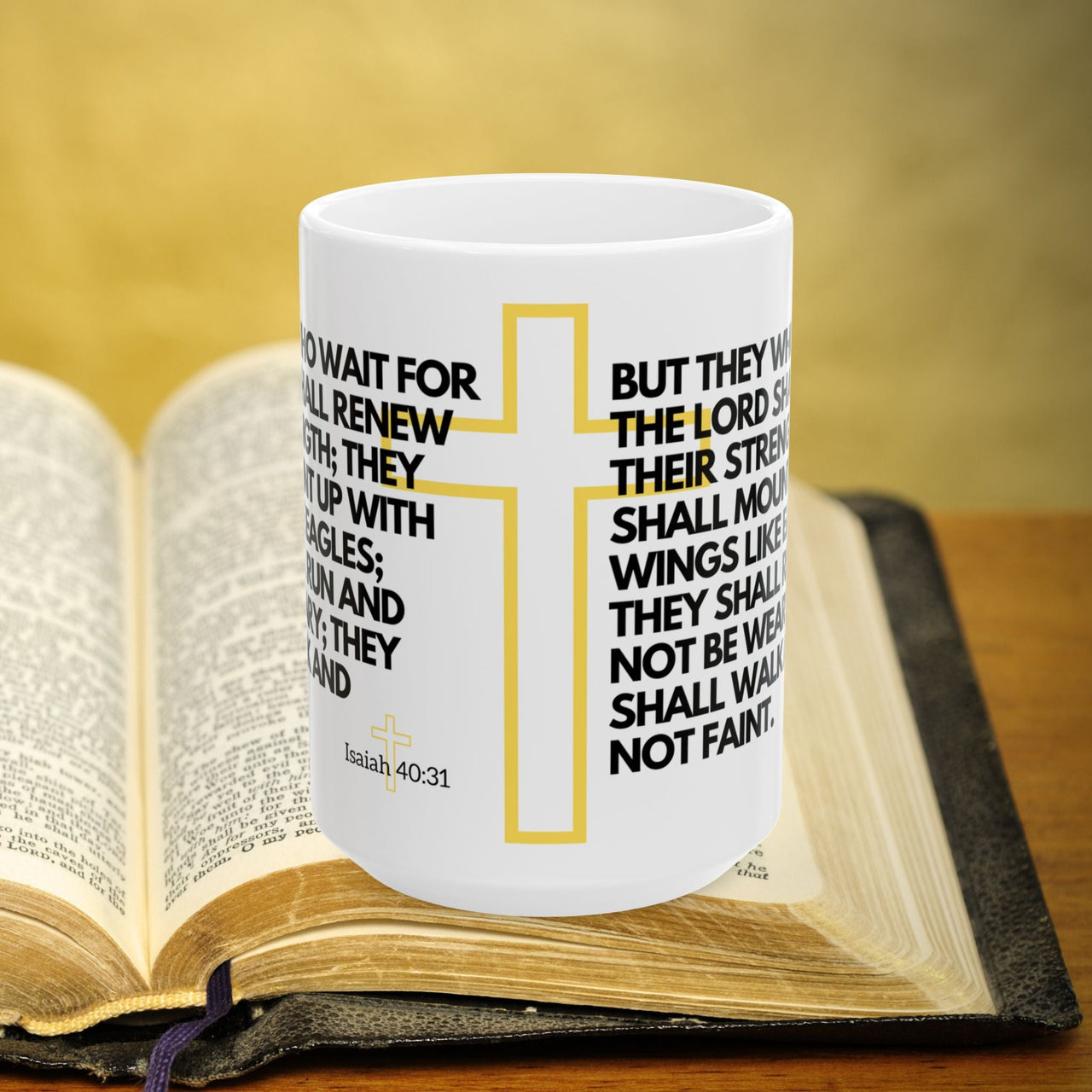 Isaiah 40:31 Bible Verse Prayer 15oz Mug