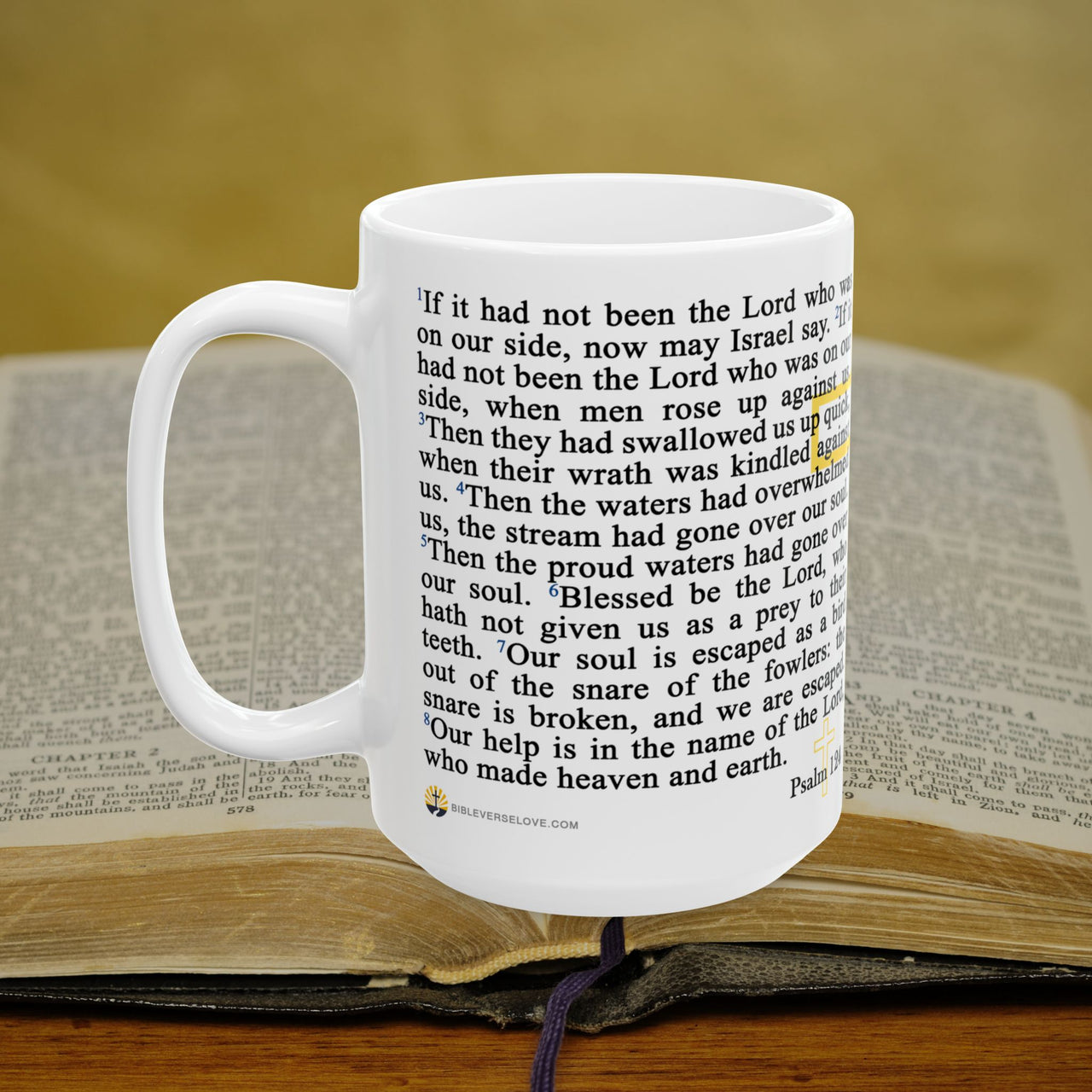 Psalm 124 Full Text - 15oz Coffee Mug