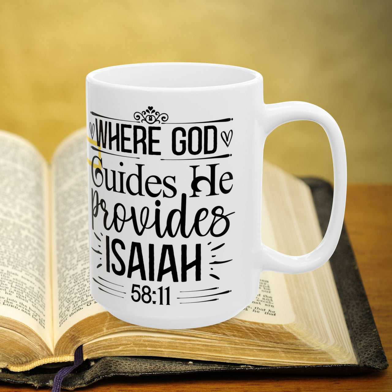 Isaiah 58:11 Bible Verse Prayer 15oz Mug