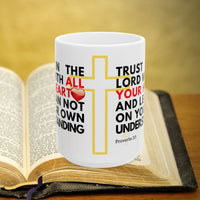 Thumbnail for Proverbs 3:5 Bible Verse Prayer 15oz Mug