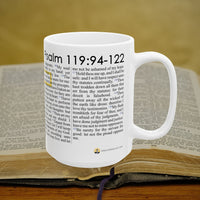 Thumbnail for Psalm 119 94-122 Full Text - 15oz Coffee Mug