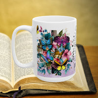 Thumbnail for Luke 1:37 Bible Verse Prayer 15oz Mug