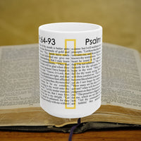 Psalm 119:64-93 Christian Coffee Mug - Full Text Bible Verse Gift - 15oz