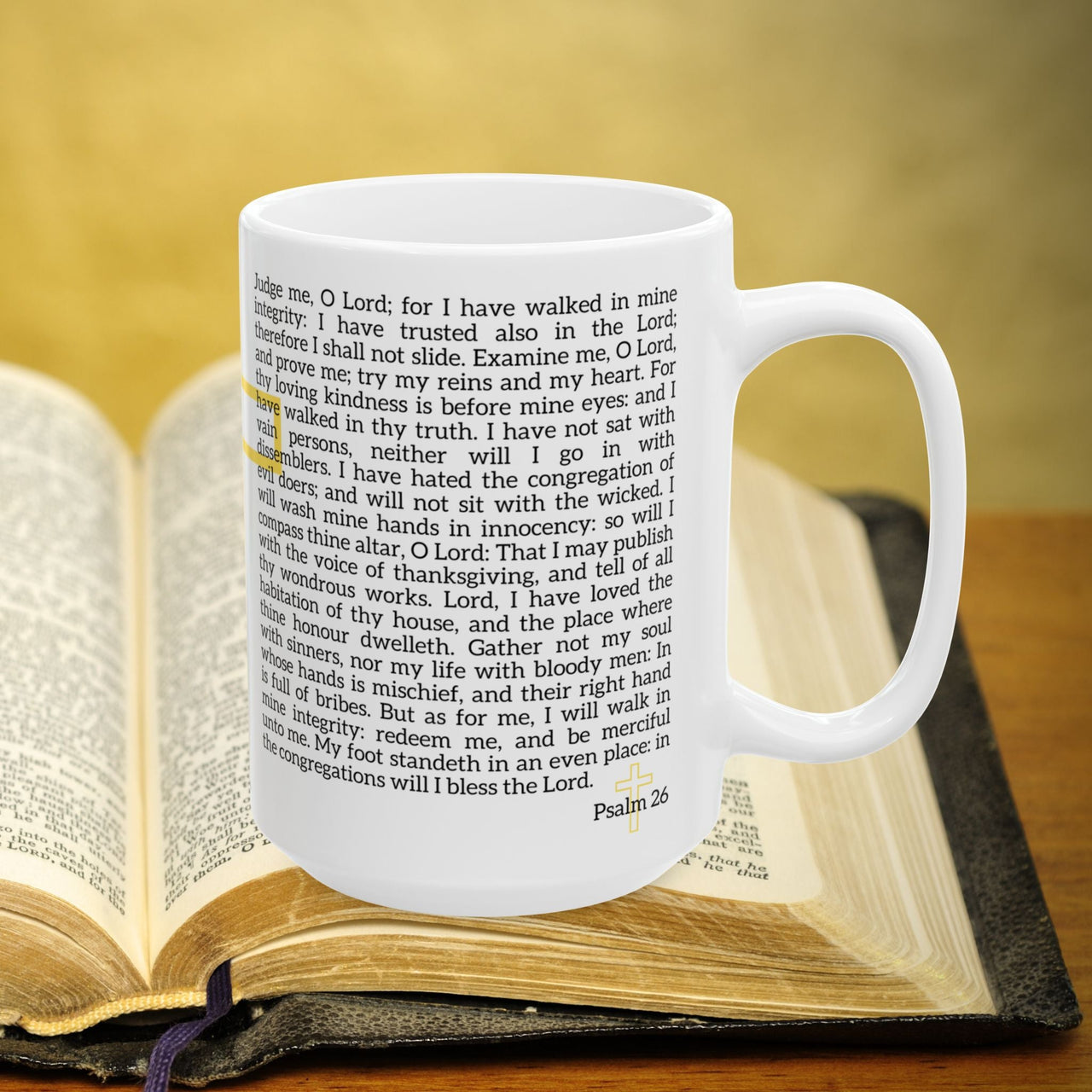 Psalm 26 Full Text 15oz Coffee Mug