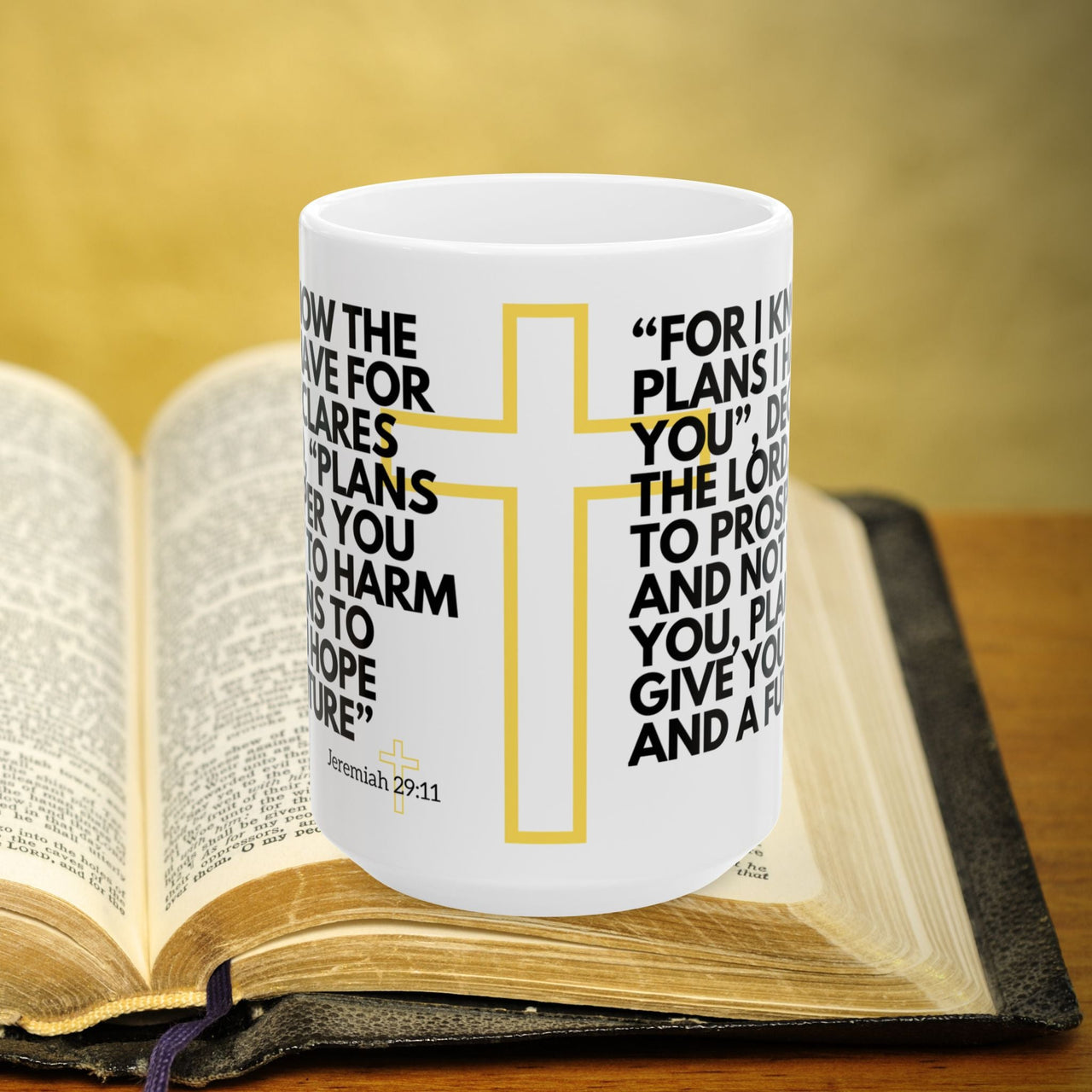 Jeremiah 29:11 Bible Verse Prayer 15oz Mug