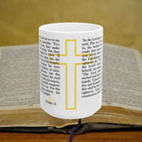 Thumbnail for Psalm 11 Full Text - 15oz Coffee Mug