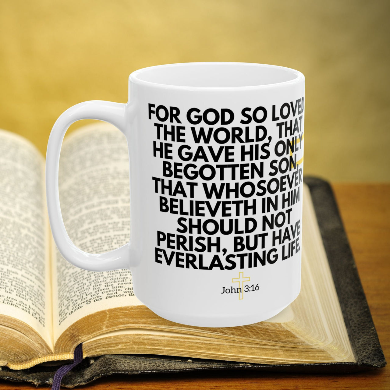 John 3:16 Bible Verse Prayer 15oz Mug