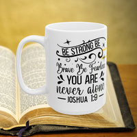 Thumbnail for Joshua 1:18 Bible Verse Prayer 15oz Mug