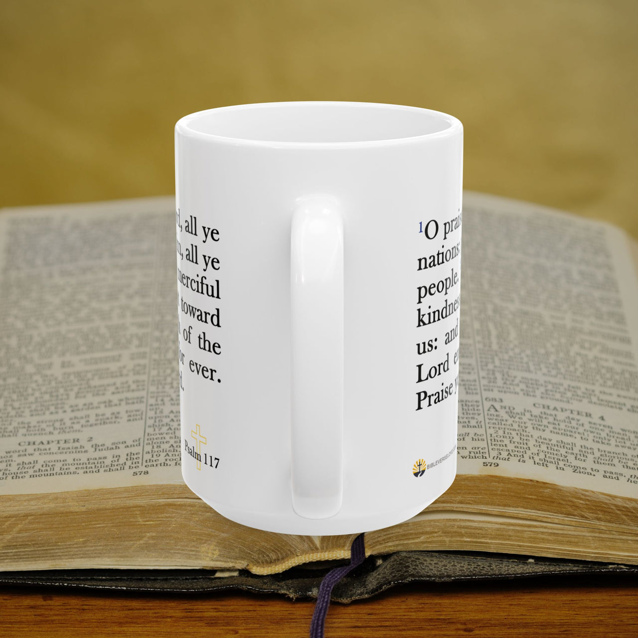Psalm 117 Full Text - 15oz Coffee Mug