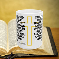 Thumbnail for Proverbs 3:5-6 Bible Verse Prayer 15oz Mug