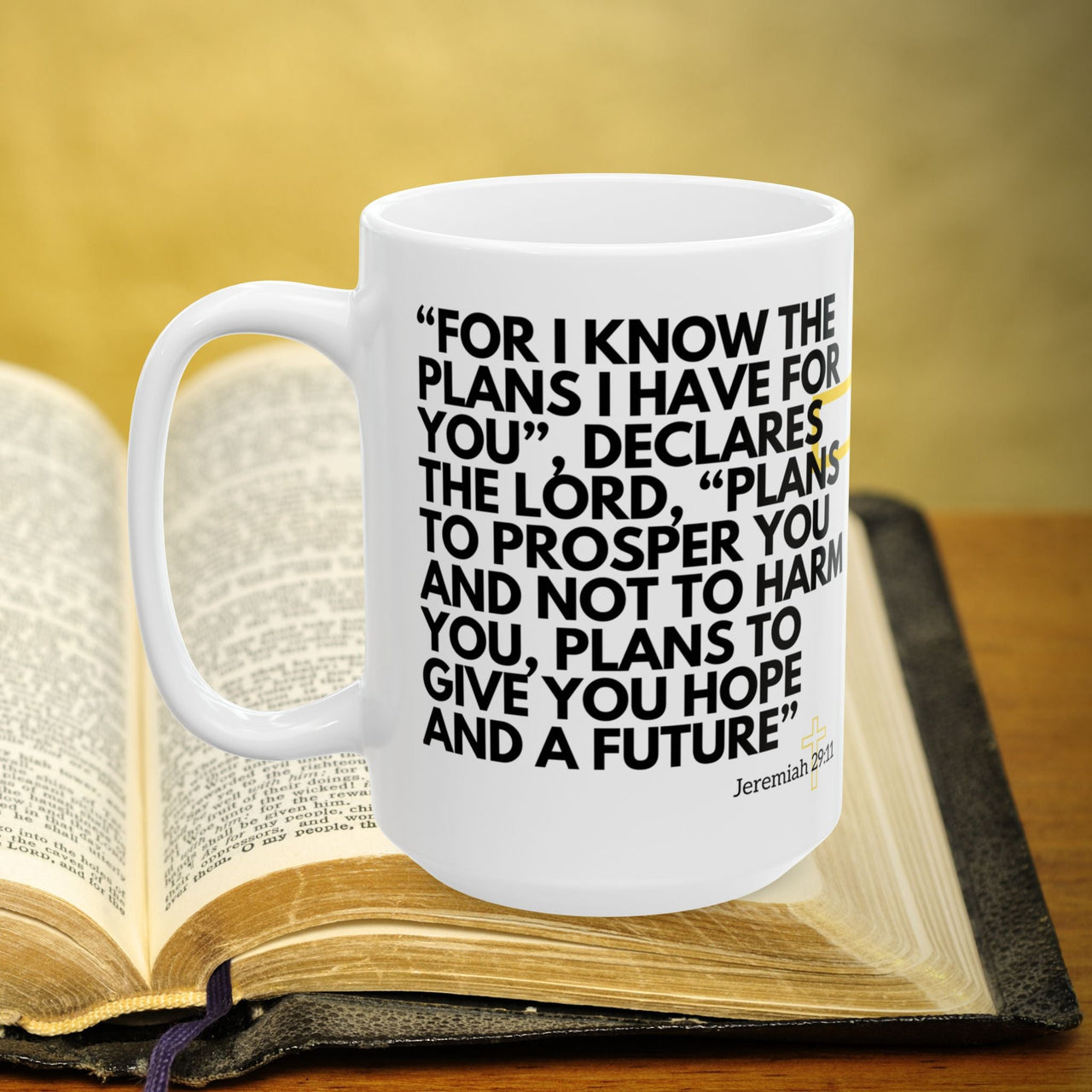 Jeremiah 29:11 Bible Verse Prayer 15oz Mug