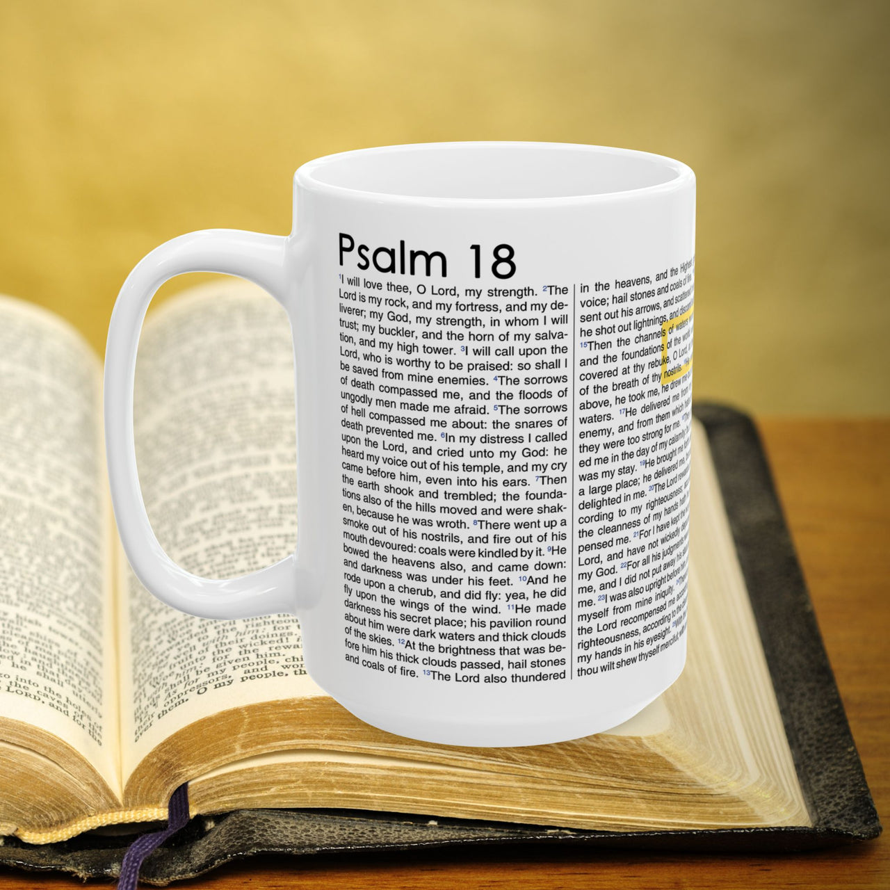 Psalm 18 Full Text 15oz Coffee Mug