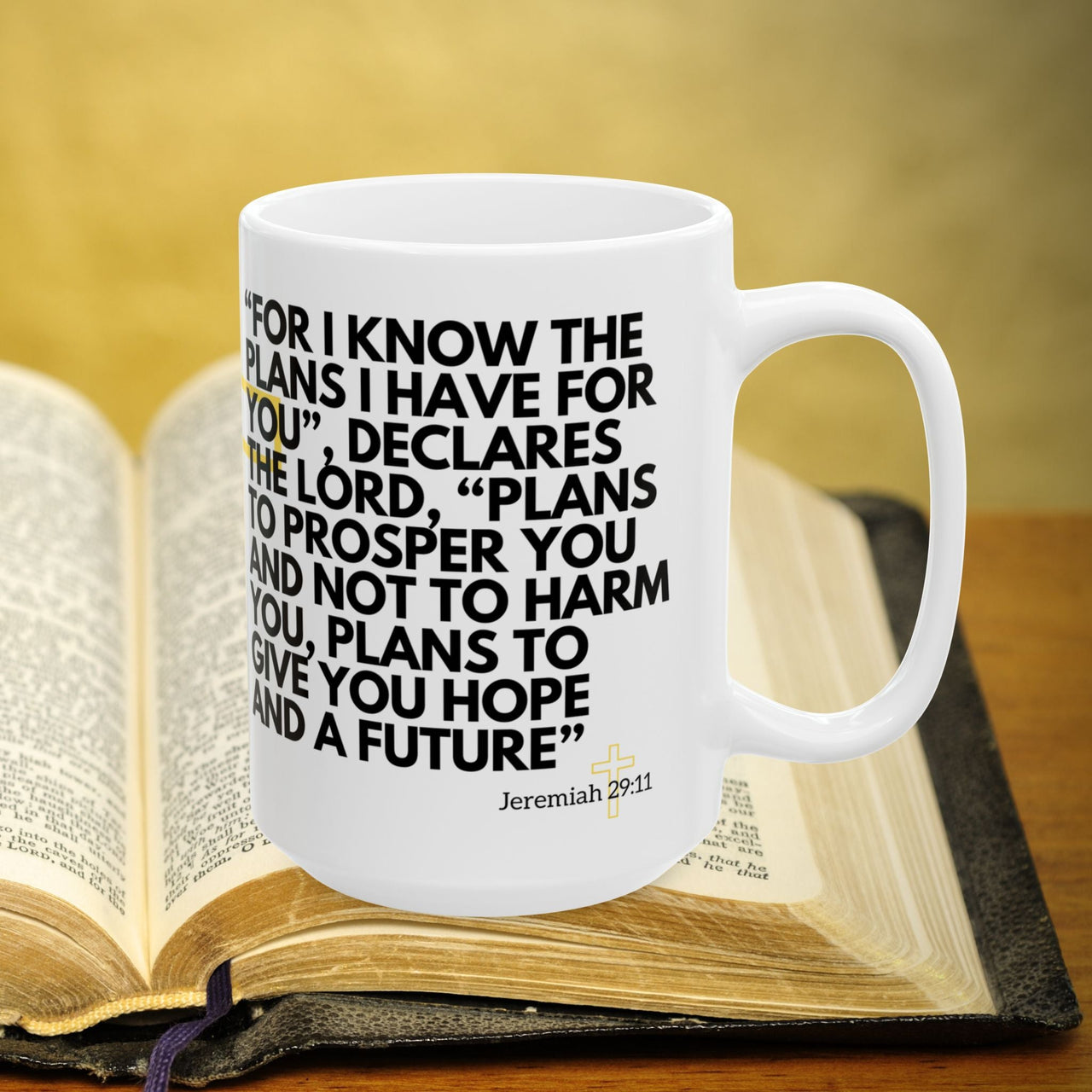 Jeremiah 29:11 Bible Verse Prayer 15oz Mug