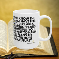 Thumbnail for Jeremiah 29:11 Bible Verse Prayer 15oz Mug