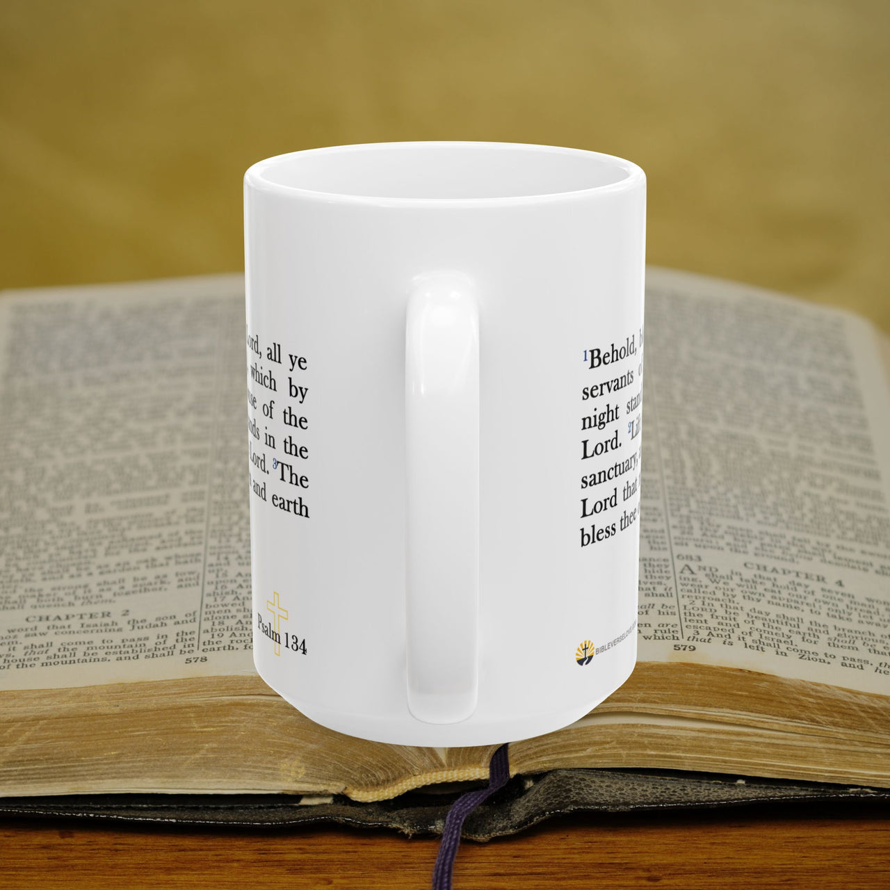 Psalm 134 Full Text - 15oz Coffee Mug