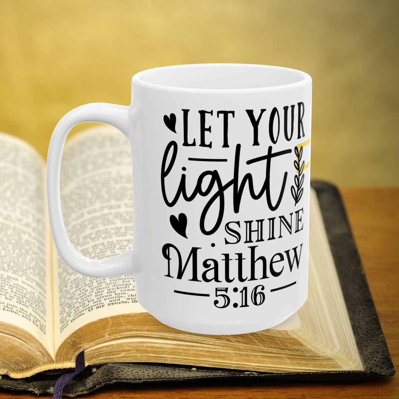 Matthew 5:16 Bible Verse Prayer 15oz Mug