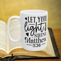 Thumbnail for Matthew 5:16 Bible Verse Prayer 15oz Mug