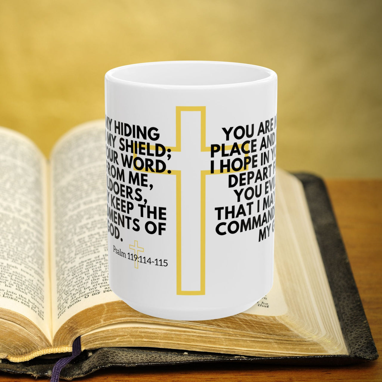 Psalm 119:114-115 15oz Coffee Mug