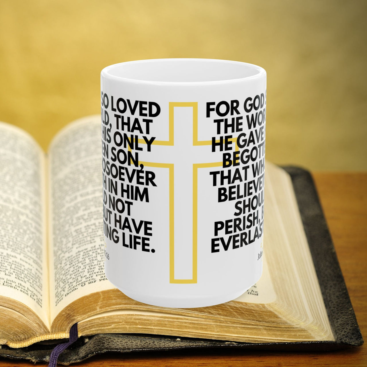 John 3:16 Bible Verse Prayer 15oz Mug