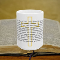 Psalm 84 Christian Coffee Mug - Full Text Bible Verse Gift - 15oz