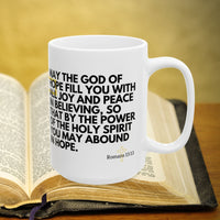 Thumbnail for Romans 15:13 Bible Verse Prayer 15oz Mug