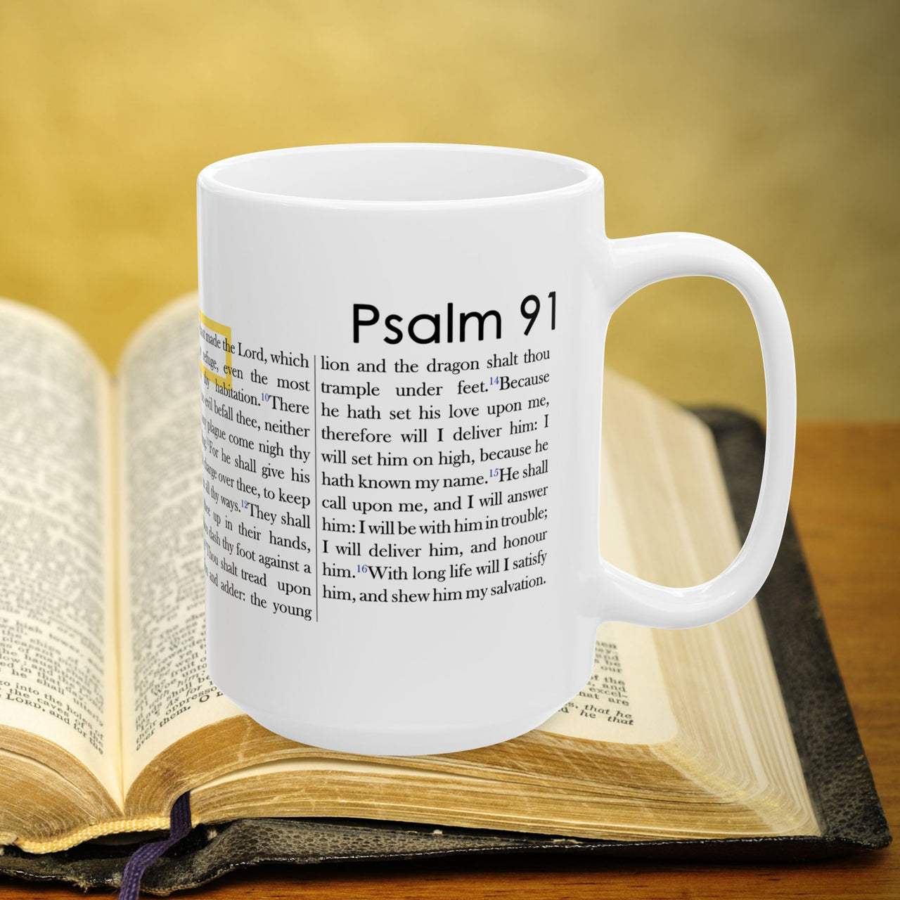 Psalm 91 Full Text 15oz Coffee Mug